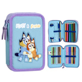 PLUMIER DOBLE RELLENO BLUEY Y BINGO | CERDA DISEÑO